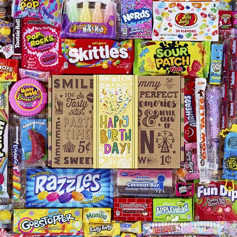 Buy Vintage Candy Co Happy Birthday Fun Candy Care Package Modern