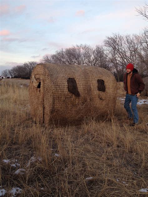 Genius Deer Blind Looks Just Like A Hay Bale Hunted In And Crafted By