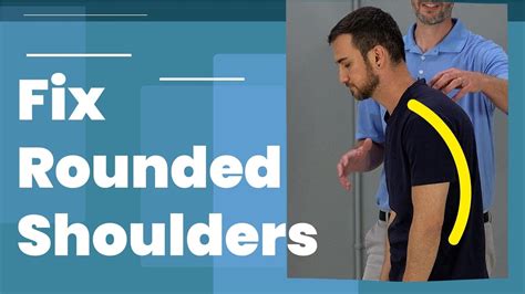 5 Exercises To Fix Rounded Shoulders Posture Long Term Fix Youtube
