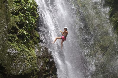 Rappel Down A Waterfall Osa Peninsula Costa Rica