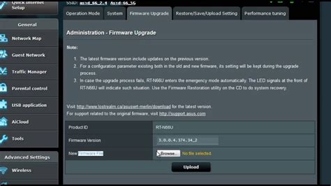 how to upgrade the firmware on asus ac and rt routers youtube