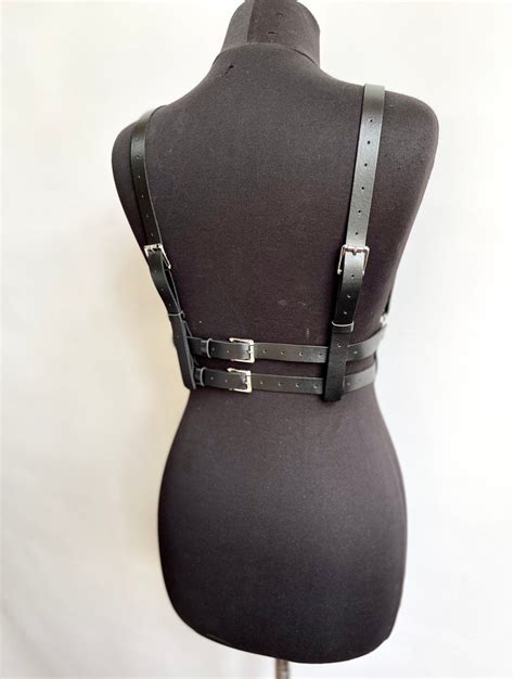 Harness Belt With Rings On The Chest Leather Harnessleather Etsy