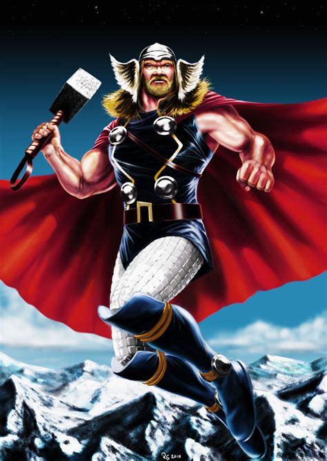 Thor God Of Thunder By Robert Shane On Deviantart