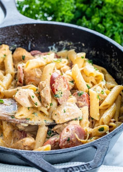 I can't resist adding more quick + delicious creamy chicken recipes on here. This Cajun Chicken Pasta is creamy, cheesy, loaded with ...