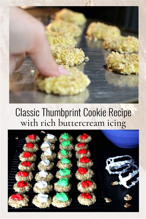 Thumbprint Cookies With Homemade Buttercream Frosting