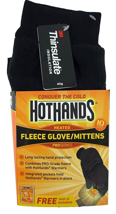 Hothands Fleece Gloves With Chemical Warmer Pockets Electric Socks