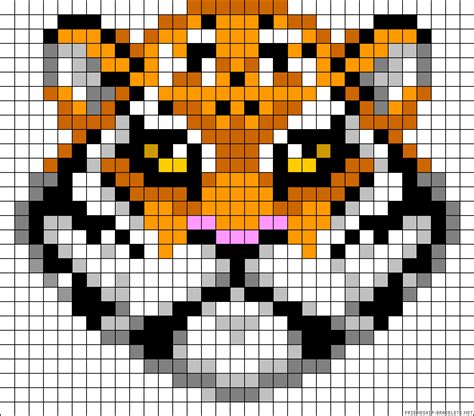 tigre pixel art 31 Idées et designs pour vous inspirer en images