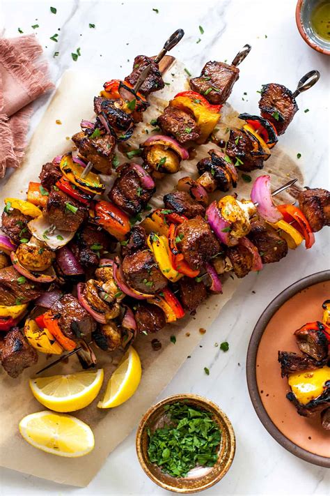steak kabobs {with steak marinade} two peas and their pod