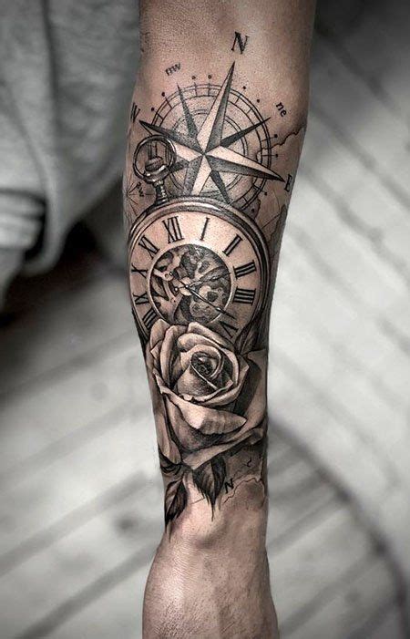 Best Clock Tattoos For Men Meaning Pocket Watch Tattoos Pocket