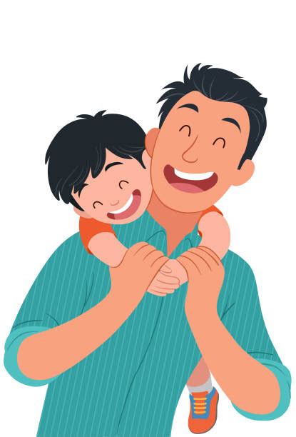 Father And Son Hugging Illustrations Royalty Free Vector Graphics
