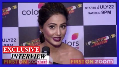 Hina Khan Shares Her Experience Of Khatron Ke Khiladi 8 Exclusive Youtube