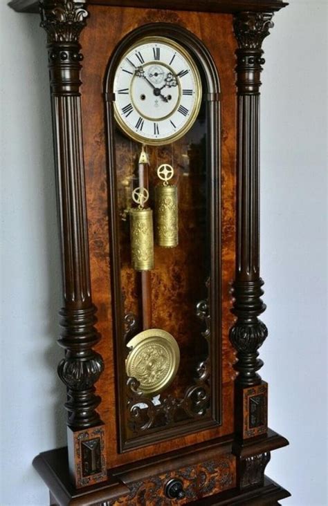 Antique Antique Gustav Becker Wall Clock 175 Cm Antiquescouk