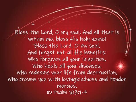 Psalm 103 1 4 Bless The Lord O My Soul Wellspring Christian Ministries