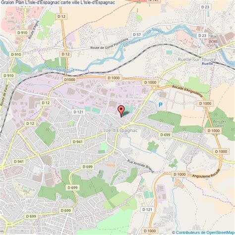 2 avenue de montbron 16340 l isle d espagnac. Plan L'Isle-d'Espagnac carte ville L'Isle-d'Espagnac