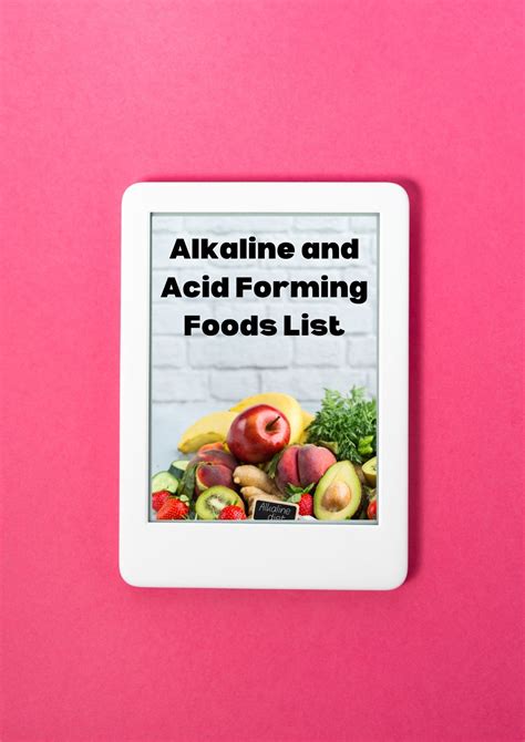 Alkaline And Acid Forming Foods List Pdf