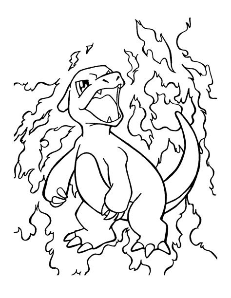 Charmander Pokemon Coloring Pages At Getcolorings Com Free Printable Colorings Pages To Print