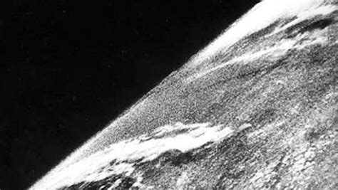 This Is The First Photo Ever Taken From Space First Picture Of Earth