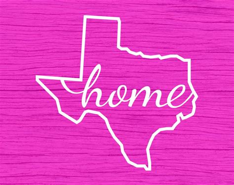 Texas Home Svg Cut File For Cricut And Silhouette Texas Svg Outline