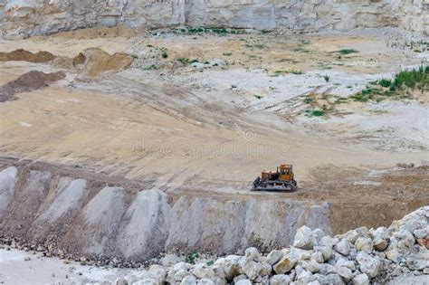 The Operating Huge Quarry For The Extraction Of Stone Natural