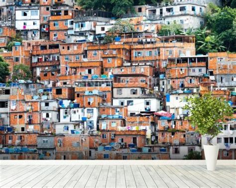Favela Rio De Janeiro Wallpaper Wall Mural Wallsauce Uk