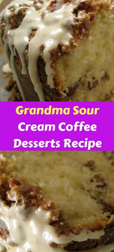 Grandma Sour Cream Coffee Desserts Recipe Blueberry Sour