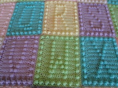 Alphabet Baby Blanket Crochet Pattern