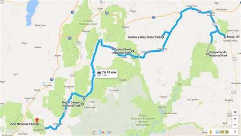 How To Plan A Trip To All 5 Utah National Parks Map Included