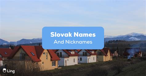 50 Most Popular Slovak Names And Nicknames Ling App