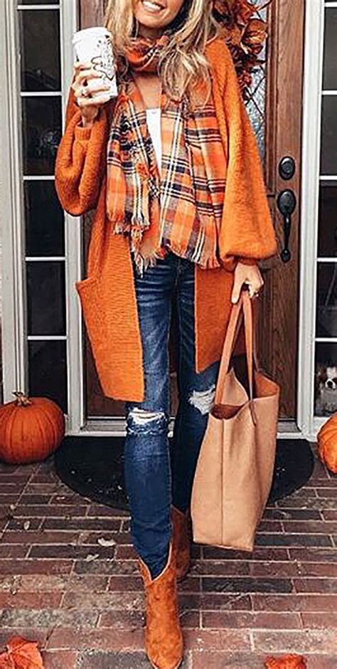 42 99 chicnico casual oversize orange long cadigan fall fashion fall fashion coats autumn