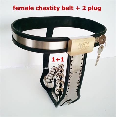 Band Lock T Type Female Chastity Beltanal Beads Butt Vagina Plug