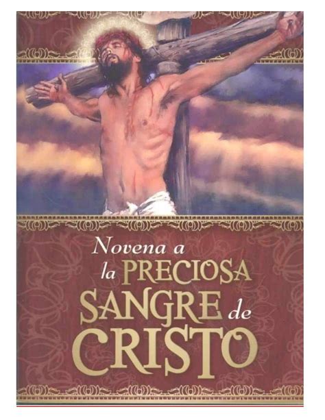 Novena A La Sangre De Cristo Por Los Casos Imposibles Sangre De