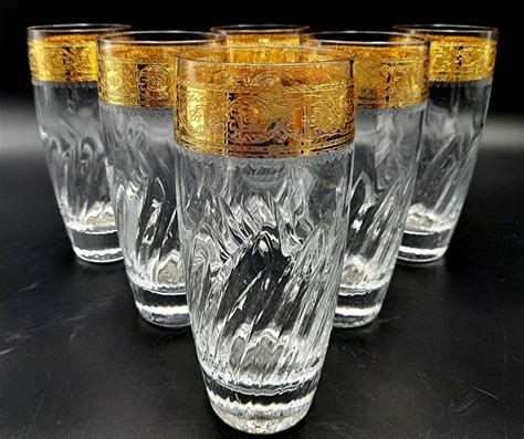 Cre Art Srl Long Drink Glasses 6 Crystal Fluente Catawiki