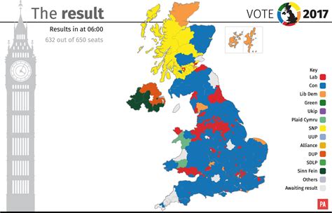 Break Down Of General Election 2017 Results By Maps Metro News