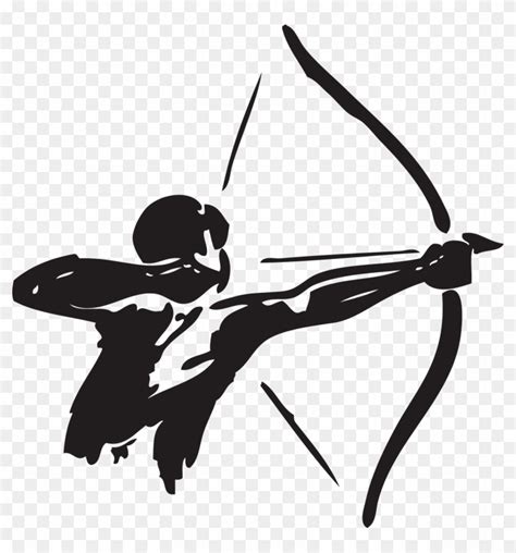 Archery Bow And Arrow Hunting Clip Art Man Bow Arrow Vector Free