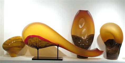 Contemporary Art Glass By Bernard Katz Artglass Sculpture Handblown Glass Art Installation