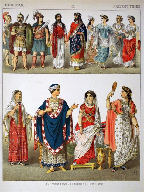 Ancient Etruscan Ancient Roman Clothing Historical Costume Roman