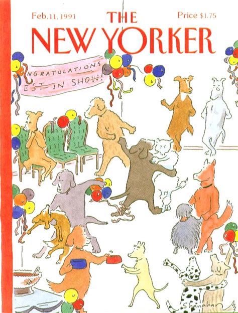 New Yorker Cover Shanahan Dog Show Dance 211 1991