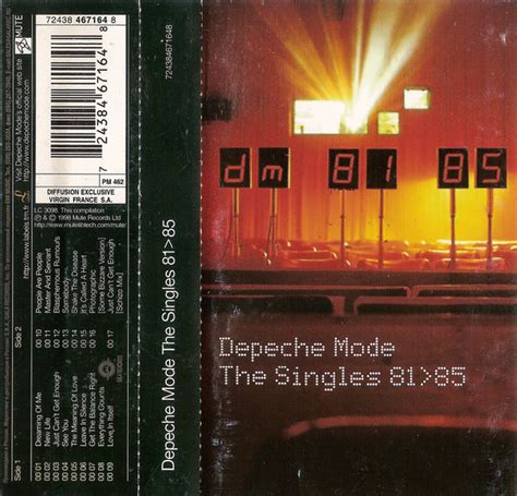 Depeche Mode The Singles 8185 2000 Cassette Discogs