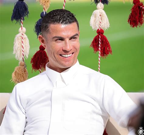 Cristiano Ronaldo Drips In Traditional Thobe Attire Of Saudi Arabia