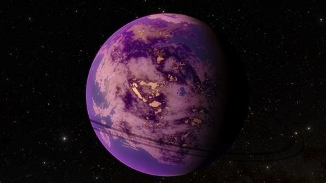 Bright Purple Earth Like Terra With Life This Is An Old
