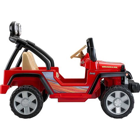 Power Wheels 12v Classic Red Jeep Wrangler Ride On