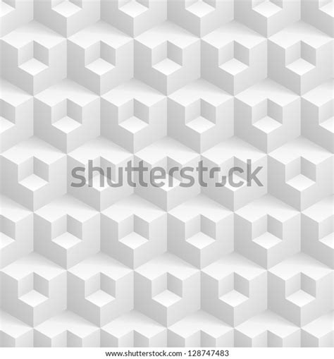 Abstract 3d Geometric Seamless Pattern Vector Stock Vector Royalty
