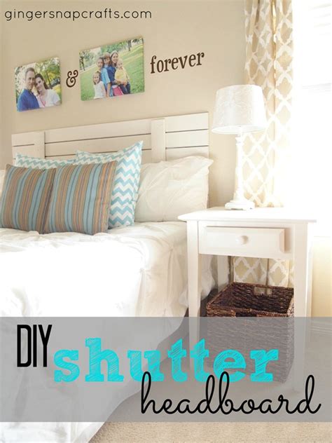 Ginger Snap Crafts Diy Shutter Headboard Tutorial