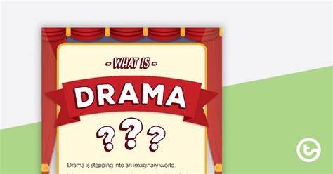 What Is Drama Poster Teach Starter