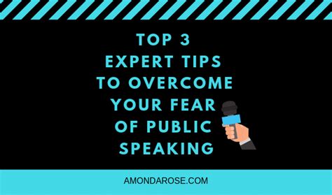 How To Overcome Your Fear Of Public Speaking Amondarose