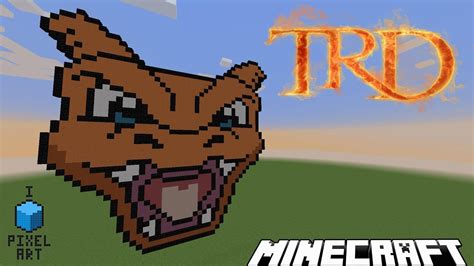 Tutorial pixel art n'hésitez pas à mettre sur pose pour recopier le pixel art. Minecraft Pixel Art: tête de dracaufeu par TRD Fr - YouTube