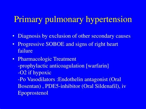 Ppt Pulmonary Hypertension And Right Heart Failure Powerpoint