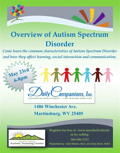 Martinsburg Overview Of Autism Spectrum Disorder Wv Autism Training