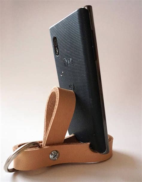 Iphone Stand Keychain Iphone Stand Leather Smartphone Samsung Phone