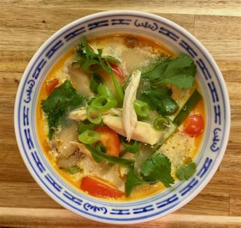 Spicy Thai Coconut Chicken Soup Home Made